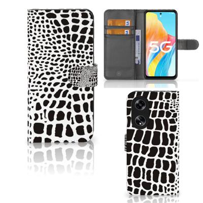 OPPO Reno8 T 5G | Telefoonhoesje | Met pasjeshouder | Slangenprint