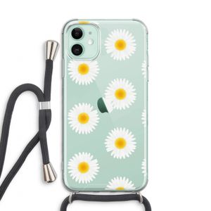 Margrietjes: iPhone 11 Transparant Hoesje met koord