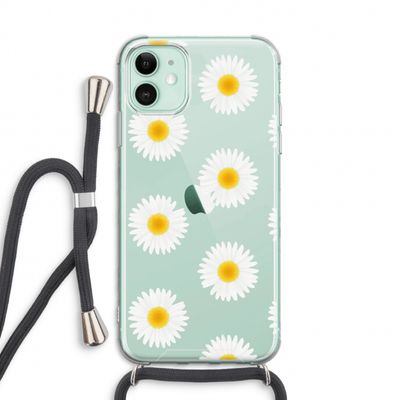 Margrietjes: iPhone 11 Transparant Hoesje met koord