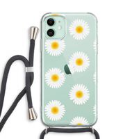 Margrietjes: iPhone 11 Transparant Hoesje met koord