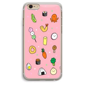 Happy bento friends: iPhone 6 Plus / 6S Plus Transparant Hoesje