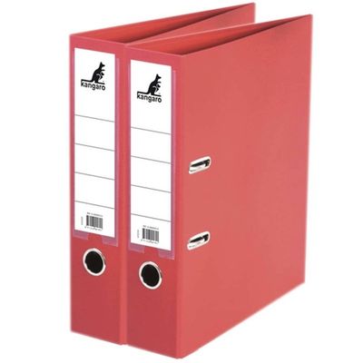 2x Ringmappen/ordners rood A4 75 mm - Opbergmap 2x Ringmappen/ordners rood A4 75 mm - Opbergmap
