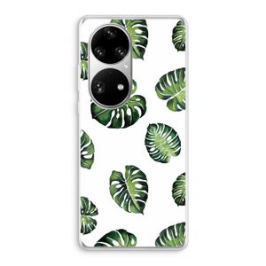 Tropische bladeren: Huawei P50 Pro Transparant Hoesje