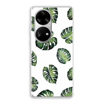 Tropische bladeren: Huawei P50 Pro Transparant Hoesje