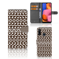 Samsung Galaxy A20s Telefoon Hoesje Aztec Brown