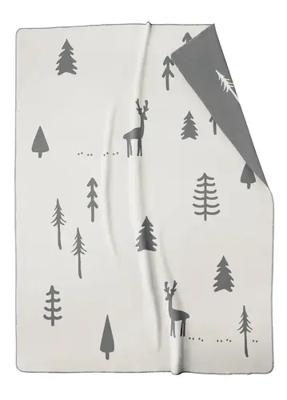 Cawö Cawö Winter Edition Woonplaid 150x200 stein/antraciet