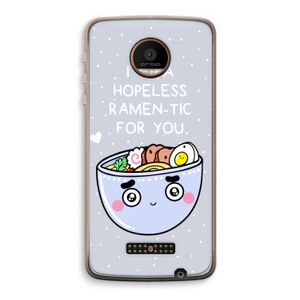 I'm A Hopeless Ramen-Tic For You: Motorola Moto Z Force Transparant Hoesje