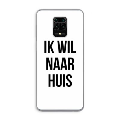 Ik wil naar huis: Xiaomi Redmi Note 9 Pro Transparant Hoesje