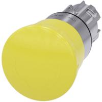 Siemens 3SU10501HB300AA0 3SU1050-1HB30-0AA0 Paddenstoelknop Knop Geel Draai-ontgrendeling 1 stuk(s)