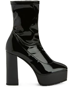 Giuseppe Zanotti bottines The New Morgana 120 mm à plateforme - Noir