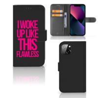 Apple iPhone 13 Hoesje met naam Woke Up - Origineel Cadeau Zelf Maken Apple iPhone 13 Hoesje met naam Woke Up - Origineel Cadeau Zelf Maken