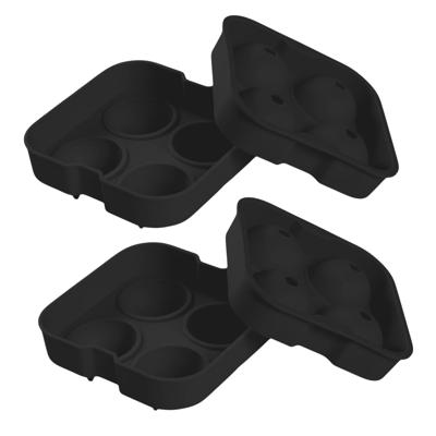 Cook Concept IJsklontjes mal - 2x - rond - siliconen - ijsblokjes maken - whisky ijsballen