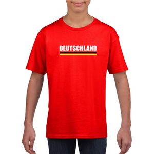 Rood Duitsland supporter t-shirt voor kinderen