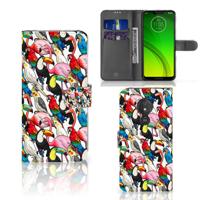 Motorola Moto G7 Power | Telefoonhoesje | Met pasjeshouder | Birds Motorola Moto G7 Power | Telefoonhoesje | Met pasjeshouder | Birds