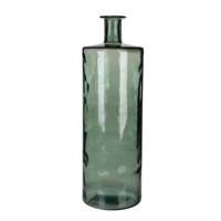 Mica Decorations Guan Glazen Fles - H75 x Ø25 cm - Groen