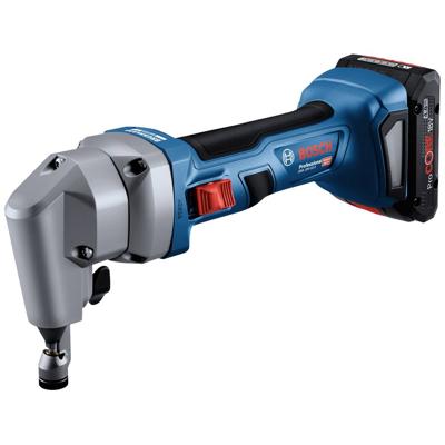 Bosch Professional GNA 18V-16 E 0601529601 Accu-knabbelschaar Brushless, Incl. 2 accus, Incl. lader, Incl. koffer Vermogen 700 W Batterijspanning 18 V
