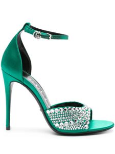 Gucci sandales à ornements en cristal 100 mm - Vert