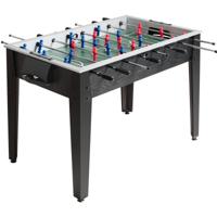 Tafelvoetbal in Wedstrijdformaat Voetbaltafel voor Volwassenen en Kinderen 122 x 61 x 79 cm Zwart