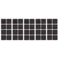 40x Zwarte meubelviltjes/antislip stickers 2,5 cm - Meubelviltjes