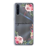 Rozen: Oppo A91 Transparant Hoesje