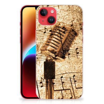 iPhone 14 Plus | Siliconen hoesje | met foto Bladmuziek iPhone 14 Plus | Siliconen hoesje | met foto Bladmuziek