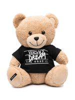 Versace Kids ours en peluche à logo imprimé - Marron Versace Kids ours en peluche à logo imprimé - Marron