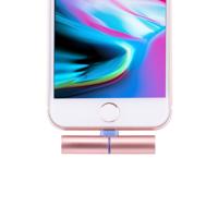 8 Pin Male to 3.5mm Female Earphone Audio Adapter for iPhone 7 & 7 Plus & 6s & 6s Plus & 6 & 6 Plus & SE & 5S & 5 iPad iPod(Rose Gold)