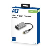 ACT Connectivity USB-C naar gigabit ethernet adapter adapter - thumbnail