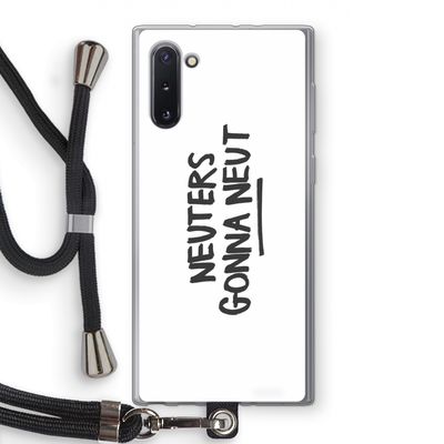 Neuters: Samsung Galaxy Note 10 Transparant Hoesje met koord