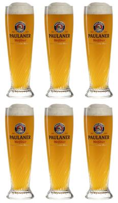 Paulaner Bierglazen Weizen - 300 ml - 6 stuks