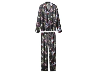 esmara Satijnen dames pyjama (Bloemen, M (40/42))