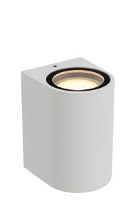 Lucide ZARO - Wandspot / Wandlamp Binnen/Buiten - 1xGU10 - IP44 - Wit