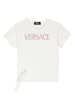 Versace Kids t-shirt à logo strassé - Blanc - thumbnail