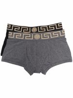 Versace lot de deux boxers à logo - Noir