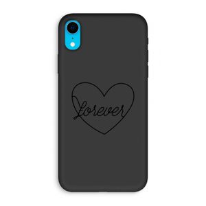 Forever heart black: iPhone XR Biologisch afbreekbaar hoesje