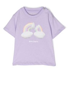 Palm Angels Kids t-shirt à imprimé graphique - Violet