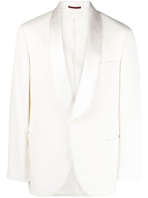 Brunello Cucinelli blazer en soie - Blanc