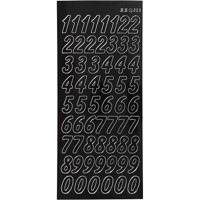 Creativ Company Stickers, grote cijfers, vel 10x23 cm, zwart, 1 vel