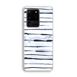 Ink Stripes: Samsung Galaxy S20 Ultra Transparant Hoesje