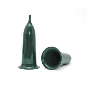 1x Groene kunststof grafvaas/grafvazen 23 cm
