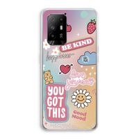 Positivity: Oppo A94 5G Transparant Hoesje