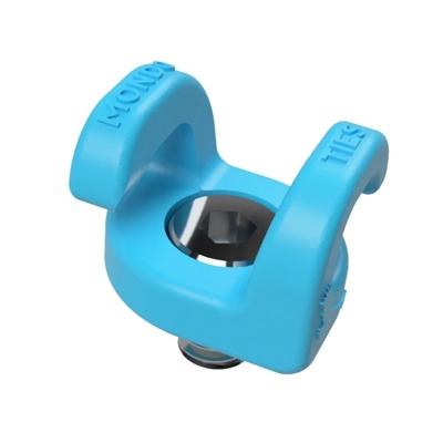 Kondor Blue Mondo Ties Kabelmanagementclips voor camera&apos;s (1/4"-20) (5 Pack / Kondor Blue)