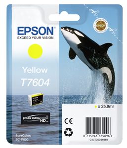 Epson inktpatroon geel T 7604