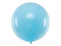 Mega Ballon Pastel Lichtblauw - 1m - thumbnail