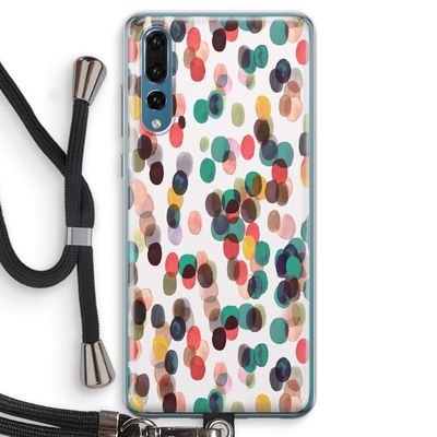 Tropical Dots: Huawei P20 Pro Transparant Hoesje met koord