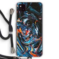Black Unicorn: Pixel 4a 5G Transparant Hoesje met koord