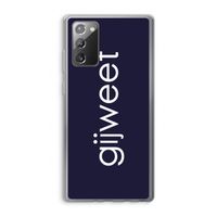 Gijweet: Samsung Galaxy Note 20 / Note 20 5G Transparant Hoesje