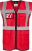 Korntex KX810 CO² Neutral Multifunctional Executive Safety Vest Hamburg - Red - S