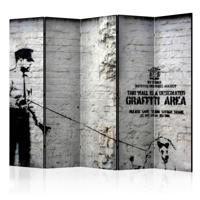 Vouwscherm / Kamerscherm - Banksy - Graffiti Area II