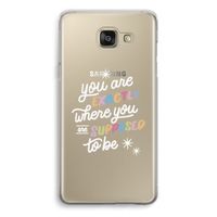 Right Place: Samsung Galaxy A5 (2016) Transparant Hoesje